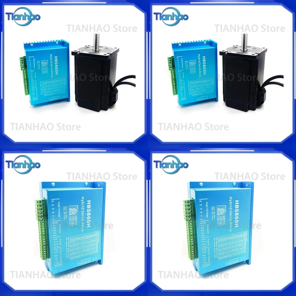 for 86 closed-loop stepper motor set HBS860 driver high-speed hybrid servo with 1000 line encoder
