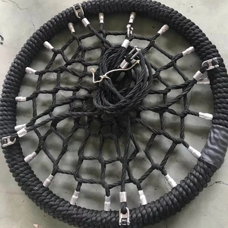 مقعد أرجوحة شبكي للأطفال بشبكة حبل مستديرة 100 سم مع شهادة TUV للملعب العام