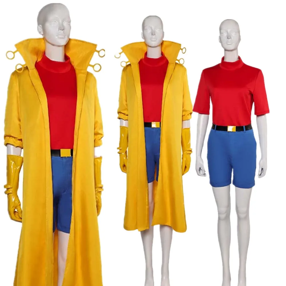 

Jubilee Cosplay Costume Disguise Female Cartoon X 97 Roleplay Superhero Fancy Adult Coat Pants Shirt Outfit Halloween Party Suit