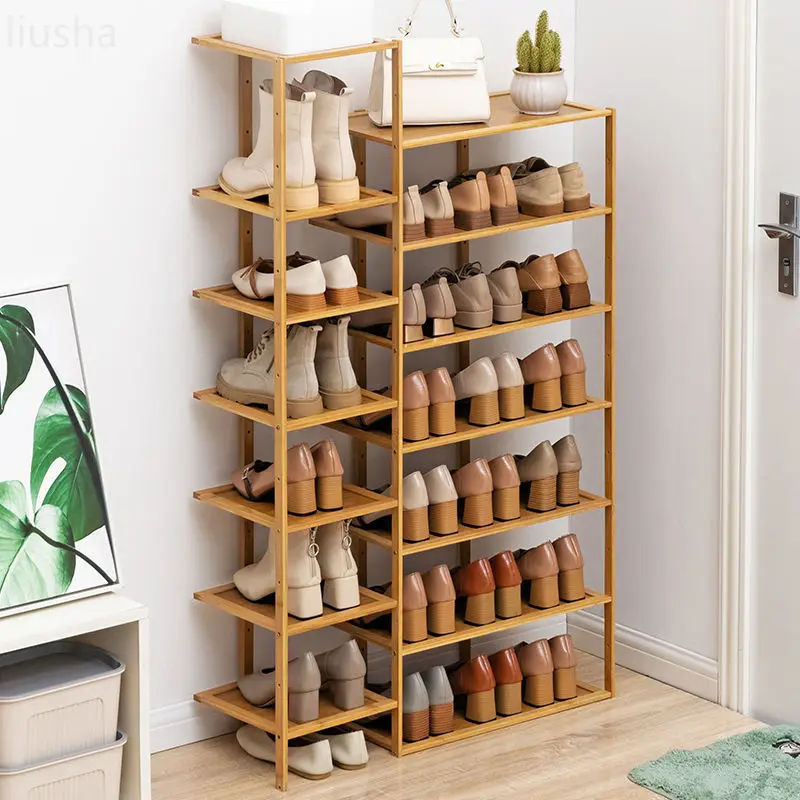 

Shoe rack multi-storey doorway entrance door against the wall shoe cabinet for home rental house simple storage cabinet