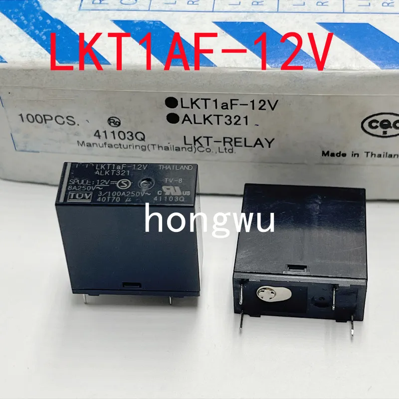 100% Original New 1PCS  LKT1AF-12V  relay 8A 4pins