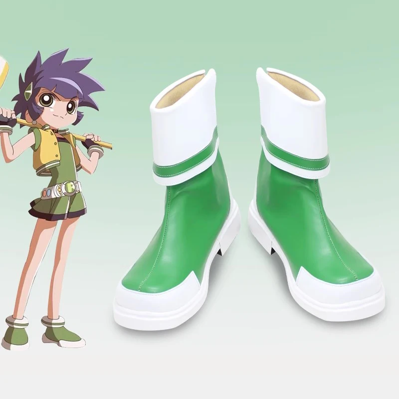 Powerpuff Girls Z Kaoru Matsubara Cosplay Shoes Boots Anime Halloween Party Costumes Props Comic Show Accessory