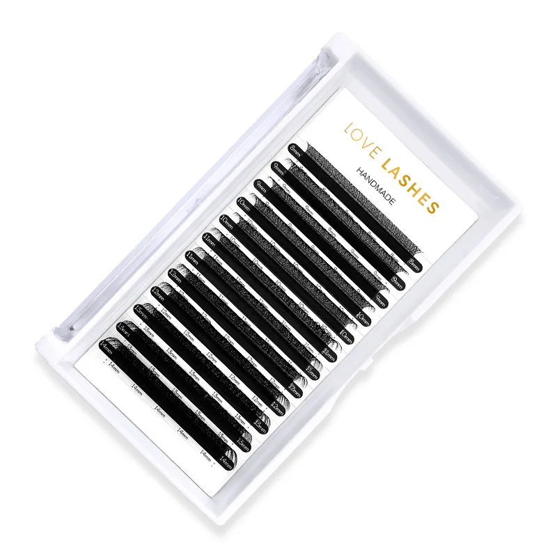 1 Case YY Shaped Lash C D Curl 0.07 Mix Lengths Faux Mink Natural Soft Russian Volume Premade Fans Eyelash Extensions