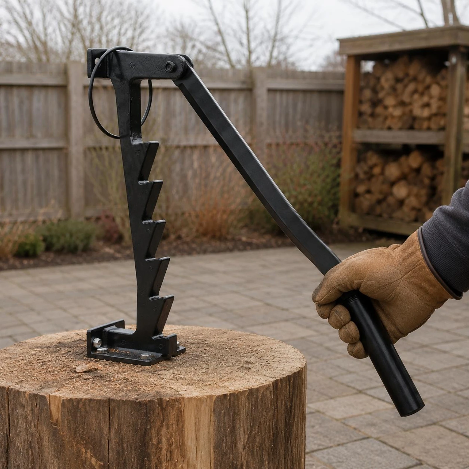手動ログスプリッター 安全に使用できる手動薪割り器 薪割り斧 - Outdoor In Camping のレビューと価格