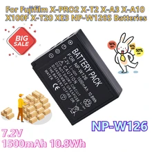 7.2V 1500mAh Camera Batteries for Fujifilm X-PRO2 X-T2 X-A3 X-A10 X100F X-T20 XE3 NP-W126S Batteries