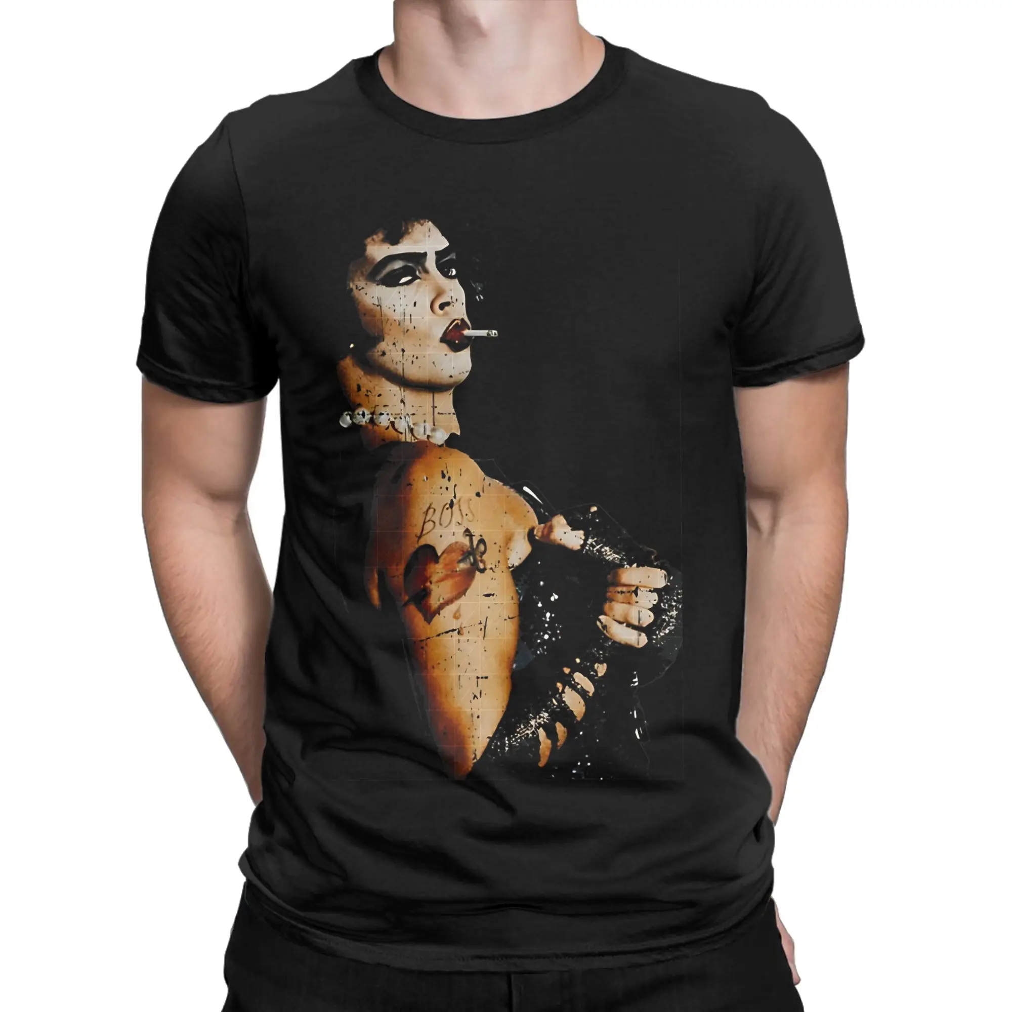 Frank N Furter Horror Movie T Shirt Men Women Pure Cotton Funny T-Shirts Round Neck The Rocky Horror Picture Show Tees Clothing