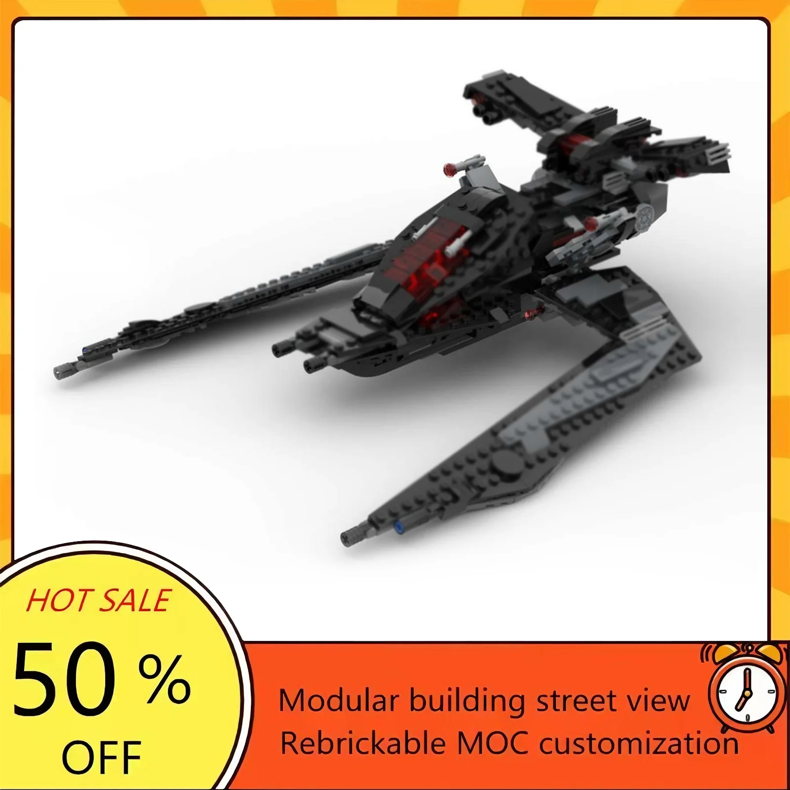 

Набор для сборки космического корабля из 443 деталей, популярная модель по мотивам фильма «Звездные войны», модульные строительные блоки, технологичный подарок, игрушка для детей на праздник