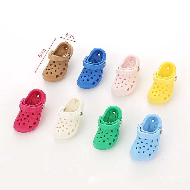 3D New Mini Shoes Shape PVC Shoe Charms Women Beach Bag Sandals Buckle Kids Shoe Pins DIY Shoe Decorations image 4