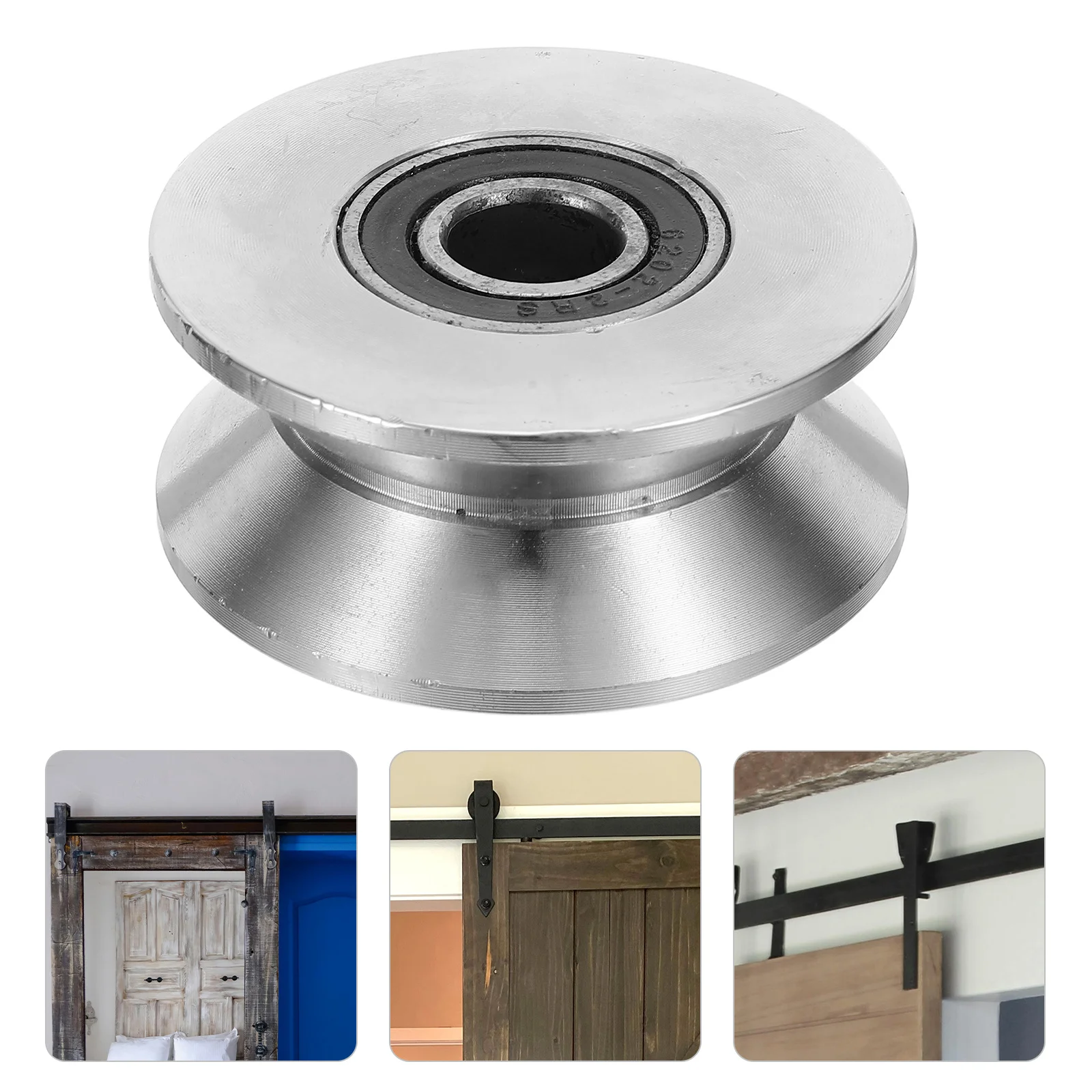 

Stainless Steel Barn Guide Wheel Heavy Duty Sliding Door Rollers For Wardrobe Glass Door Track Pulley System Hardware