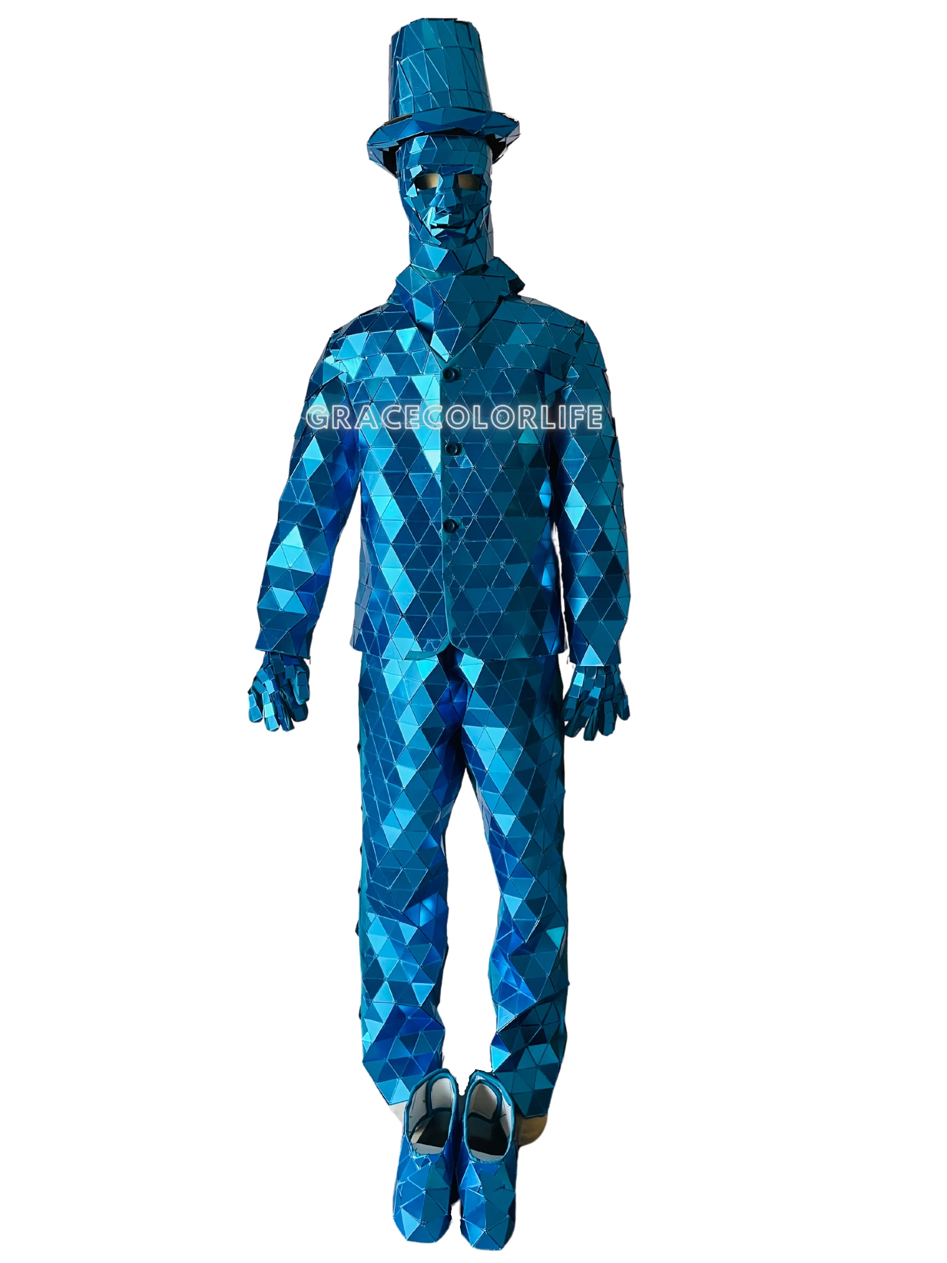 Man in the Mirror Costume Hand Sewn Men's Halloween Christmas Easter Costumes Deluxe Performance Party Dresses Stage Dancewear