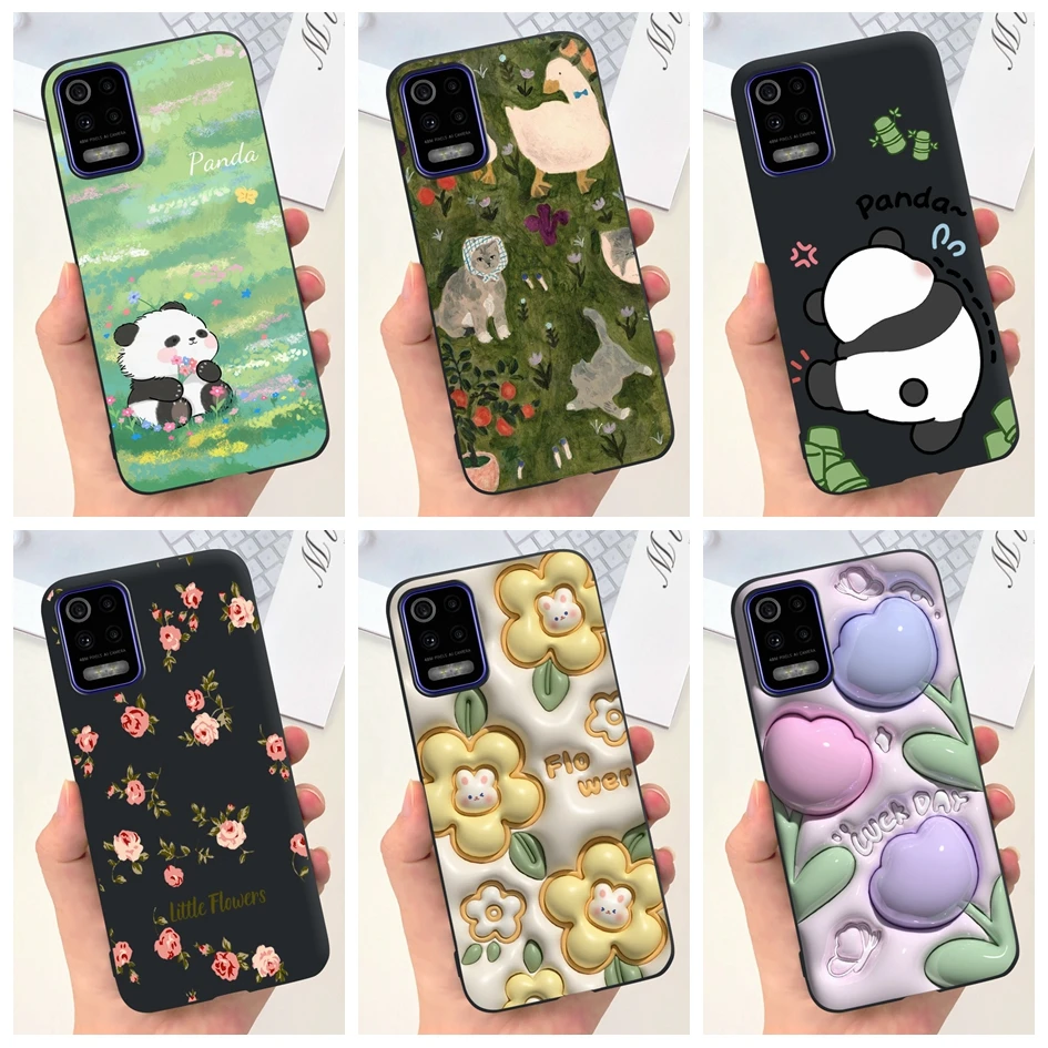 For LG K42 K52 K62 2020 Case Popular Tulip Flower Cartoon Soft Silicone Matte Phone Case For LGK42 LGK52 LGK62 Shockproof Bumper