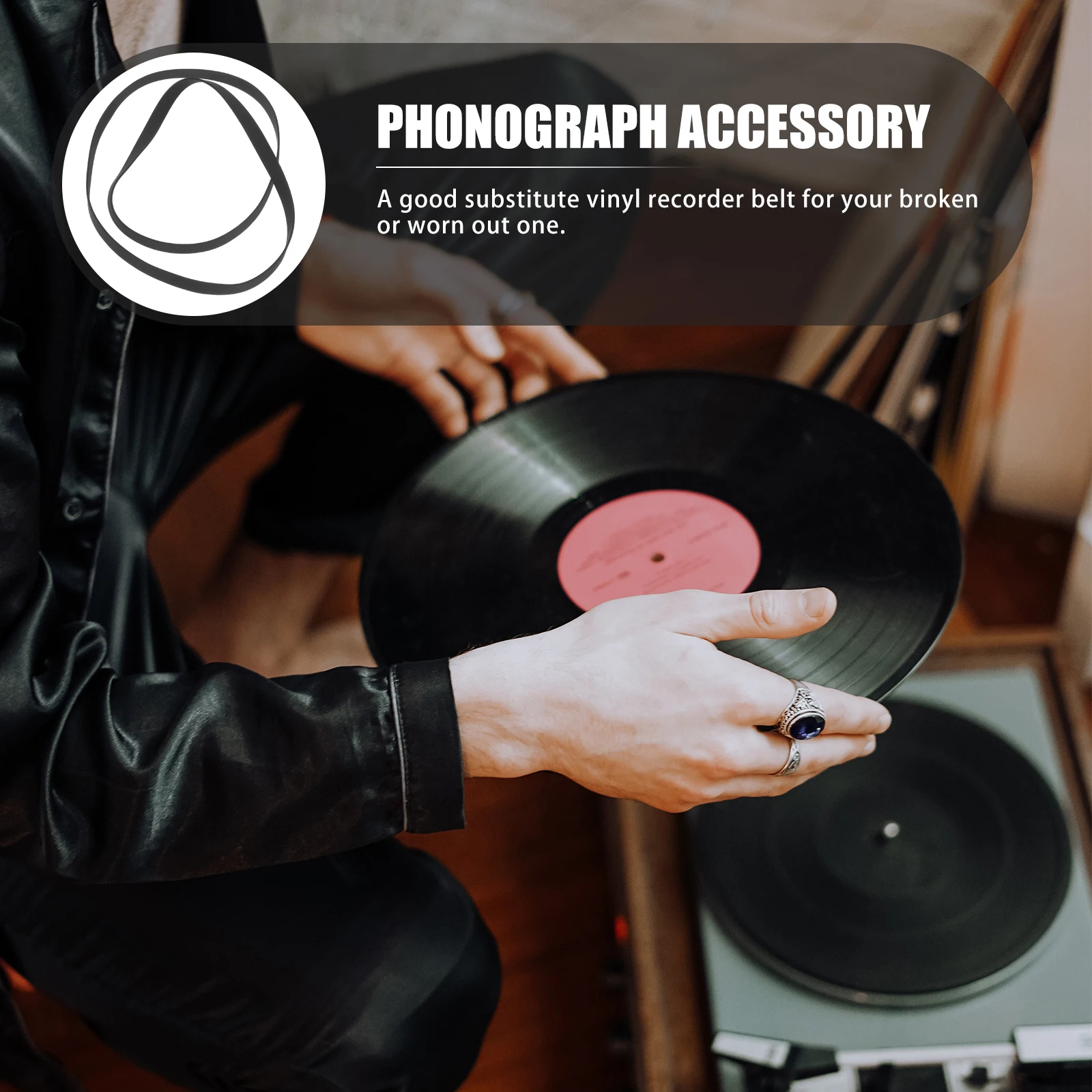 

Recorder Rubber Replacement Player Durable Stretch Resistant Smooth Transmission Repair Drive For Tape Players Phonographs