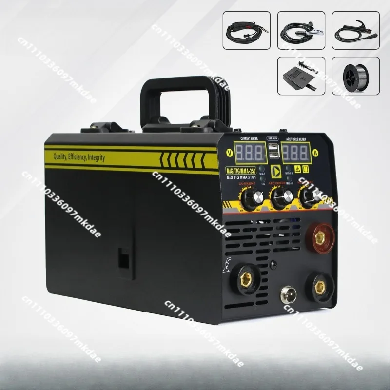 Airless two-guarantee welding machine for household use, 220V argon arc welding gas, three-purpose electric welding machine
