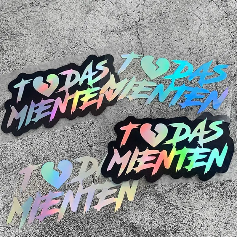 2D Flat, 1pc TODAS IMENTEN Motorcycle & Multi- Decal Compatible for, Motorcycles, Laptops - Waterproof Laser Sticker with Decals
