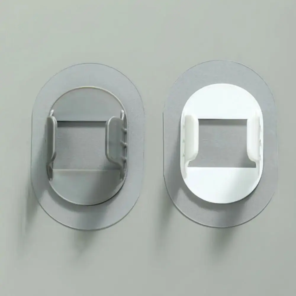 Self-adhesive Pipe Clamp Hooks 5pcs Plastic Pipe Holder Fasteners Non-punching Fixed Buckle Pipe Support Wiring Hose Clamp