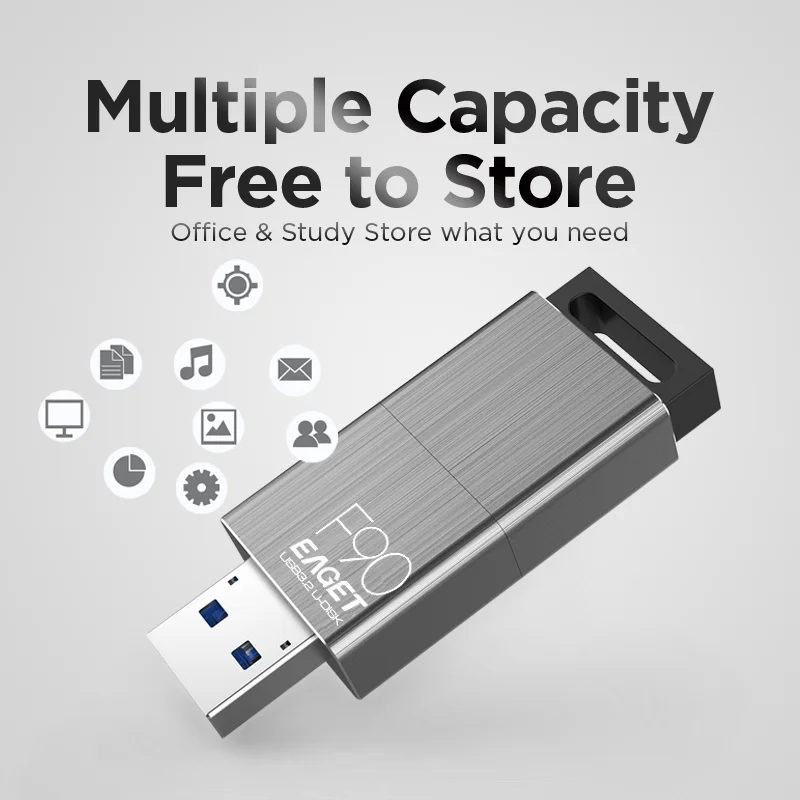 Eaget-محرك فلاش USB عالي السرعة ، محرك قلم ، دفع وسحب ، قرص يو ، شخصية إبداعية ، GB ، GB ، 64 جيجابايت ، 32 جيجابايت