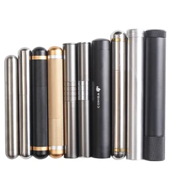 Portable Stainless Steel Cigar Tube Exquisite Polished Cigar Case Single Smoking Set Cuban Cigar Cover Storage Tube