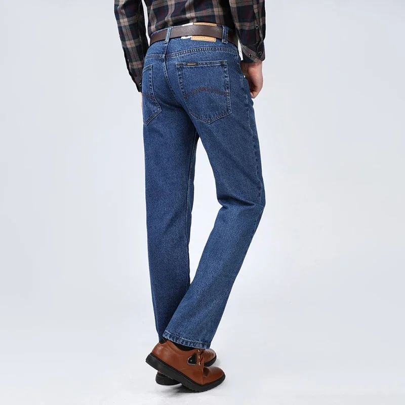 2024 nuovi Jeans lunghi da uomo primavera autunno Denim pantaloni uomo Business Casual Jeans maschili pantaloni lunghi in Denim pantaloni Jeans da uomo di alta qualità