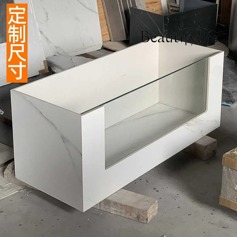 Patio familiar al aire libre, balcón, estanque de peces, suelo koi, tanque de tortuga integrado cuadrado, personalización de fregadero de visualización de paisajismo