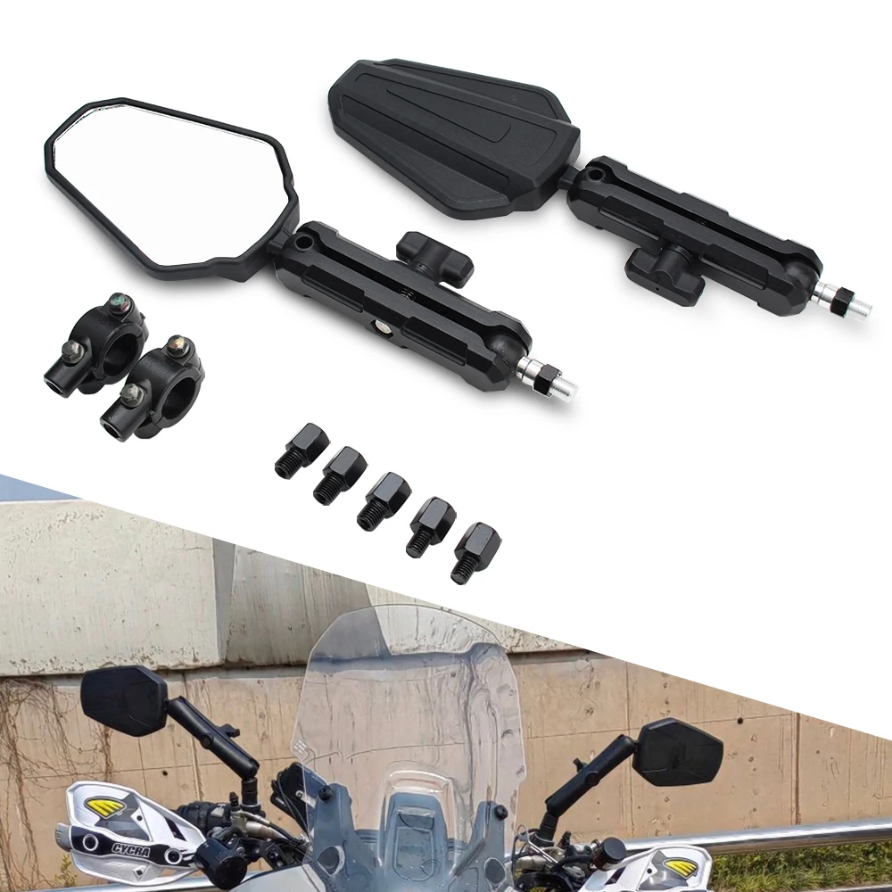 

For 390 790 890 ADV Adventure Motorcycle West Wind Rearview Mirror ADVENTURE MIRROR KIT Foldable Mirrors Ball Stud with