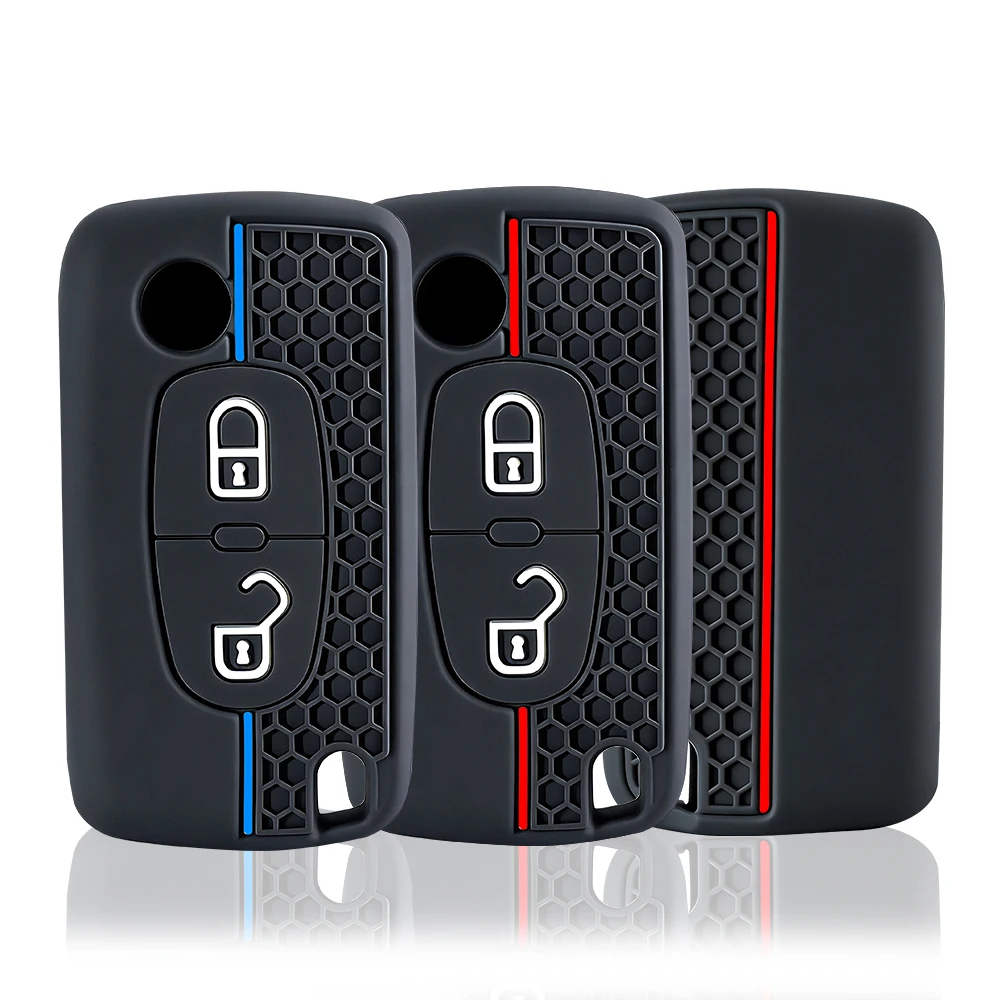 

Новый для Citroen C2 C3 C4 C5 C6 Xsara Berlingo для Peugeot 207 307 308 407 607 807 силиконовый чехол для ключей от автомобиля брелок в виде ракушки