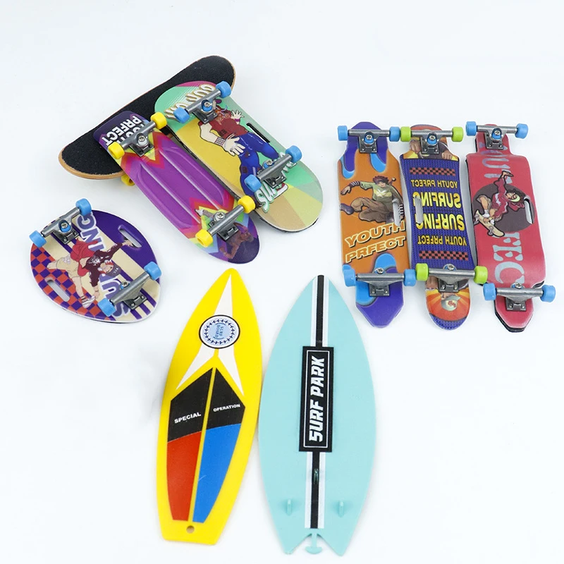 Mini Kreative Fingertip Surfbrett Simulation Finger Skateboard Spielzeug Auto Fenster Mini Air Surfbrett Surfer Geschenk Erwachsene Kinder Spielzeug
