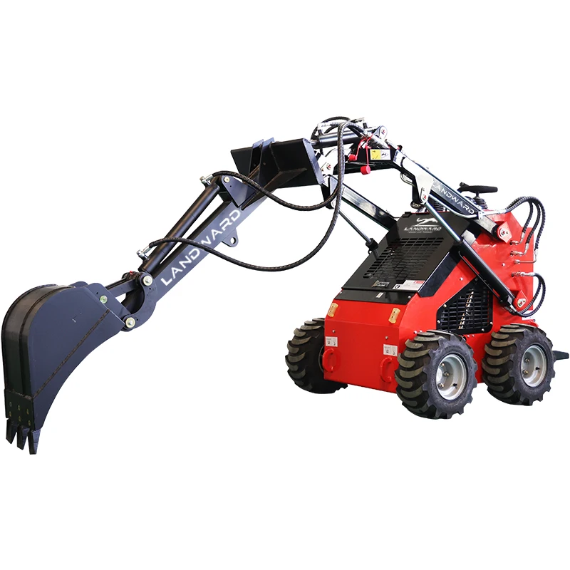 Agricultural Small Equipment Digging Loader Multi-Purpose Crushing Customized Mini Farmland Loose Skid Steer Loader Attachments