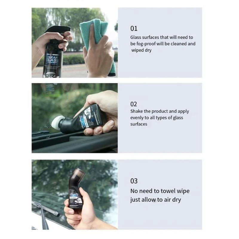 

Противотуманное покрытие Легко наносится покрытие емкостью 70 мл для козырьков автомобильных стеклянных шлемов