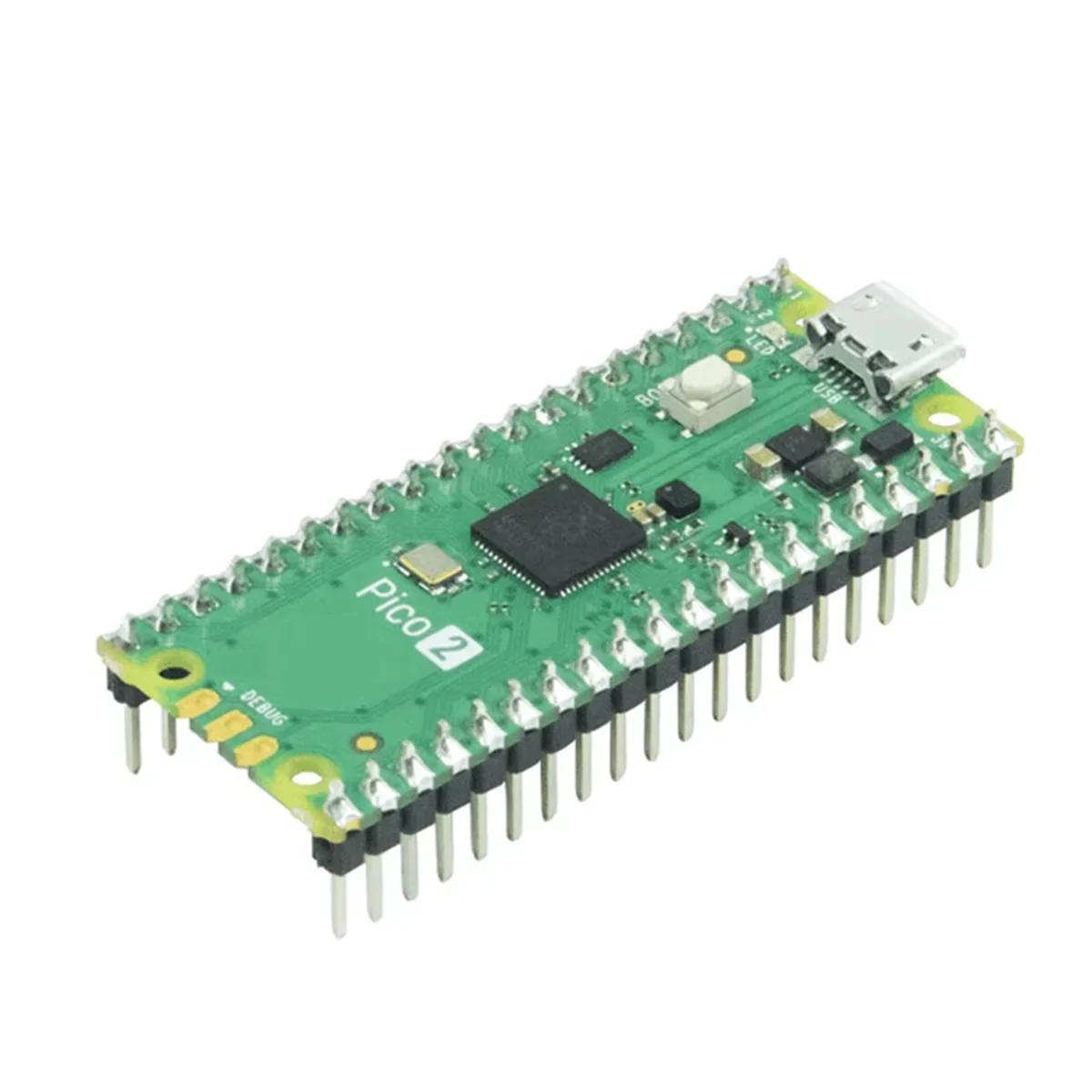 2025+ For 2 Development Board RP2350 Pico2 ARM -M33 and RISC-V Hazard3 520KByte 4MByte QSPI Flash