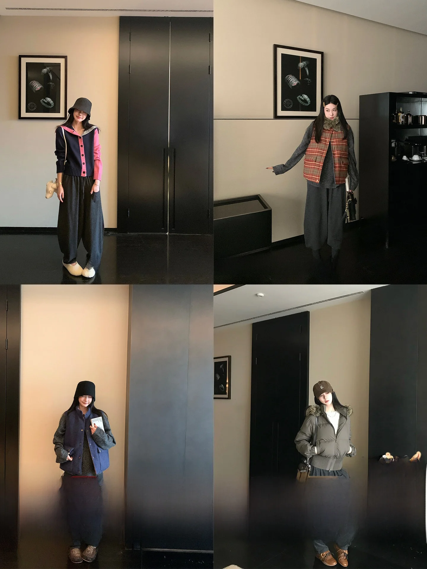 

Повседневные вязаные шерстяные брюки-морковки с карманами, с высокой талией, свободного кроя, прямые, женские, модные, зимние, сезонные