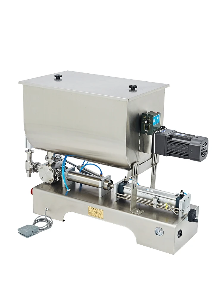 Horizontal pneumatic belt stirring function paste sauce filling machine chili sauce ketchup Laoganma bean paste filling machine