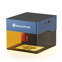 SCULPFUN iCube 3W Laser Engraver Cutter with Smoke Filter Temperature Alarm 130x130mm EU Plug