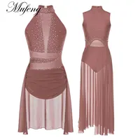Vestido de baile de leotardo de Ballet para niñas, clase de baile para niños, gimnasia, danza contemporánea lírica, ropa de bailarina, vestido de actuación