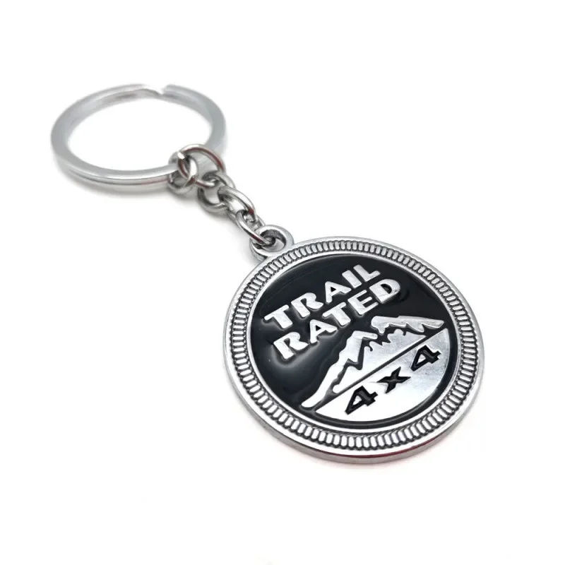 Llavero de Metal 3D con Diseño de Vehículo Todoterreno para Jeep Wrangler, Grand Cherokee, Compass, Renegade, Accesorio Colgante para Llaves de Auto
