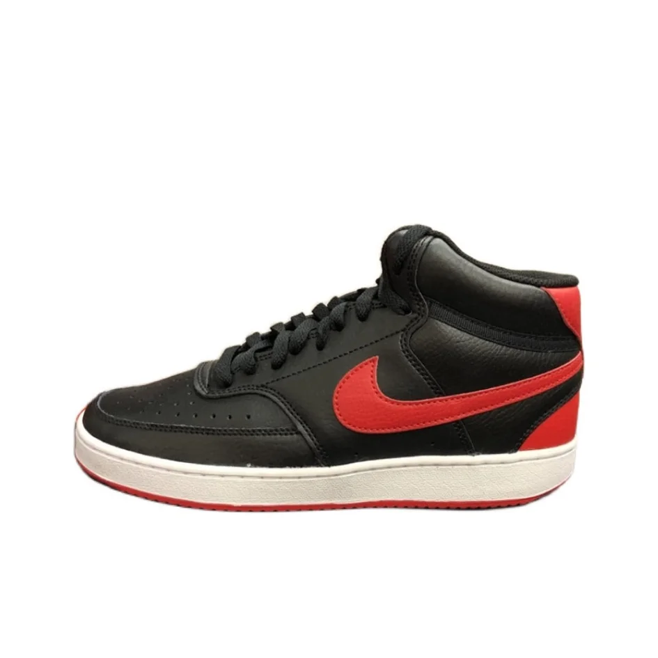 Nike Court Vision Mid Skateboard Shoes Men's Mid Top Black/Red DD0190-061