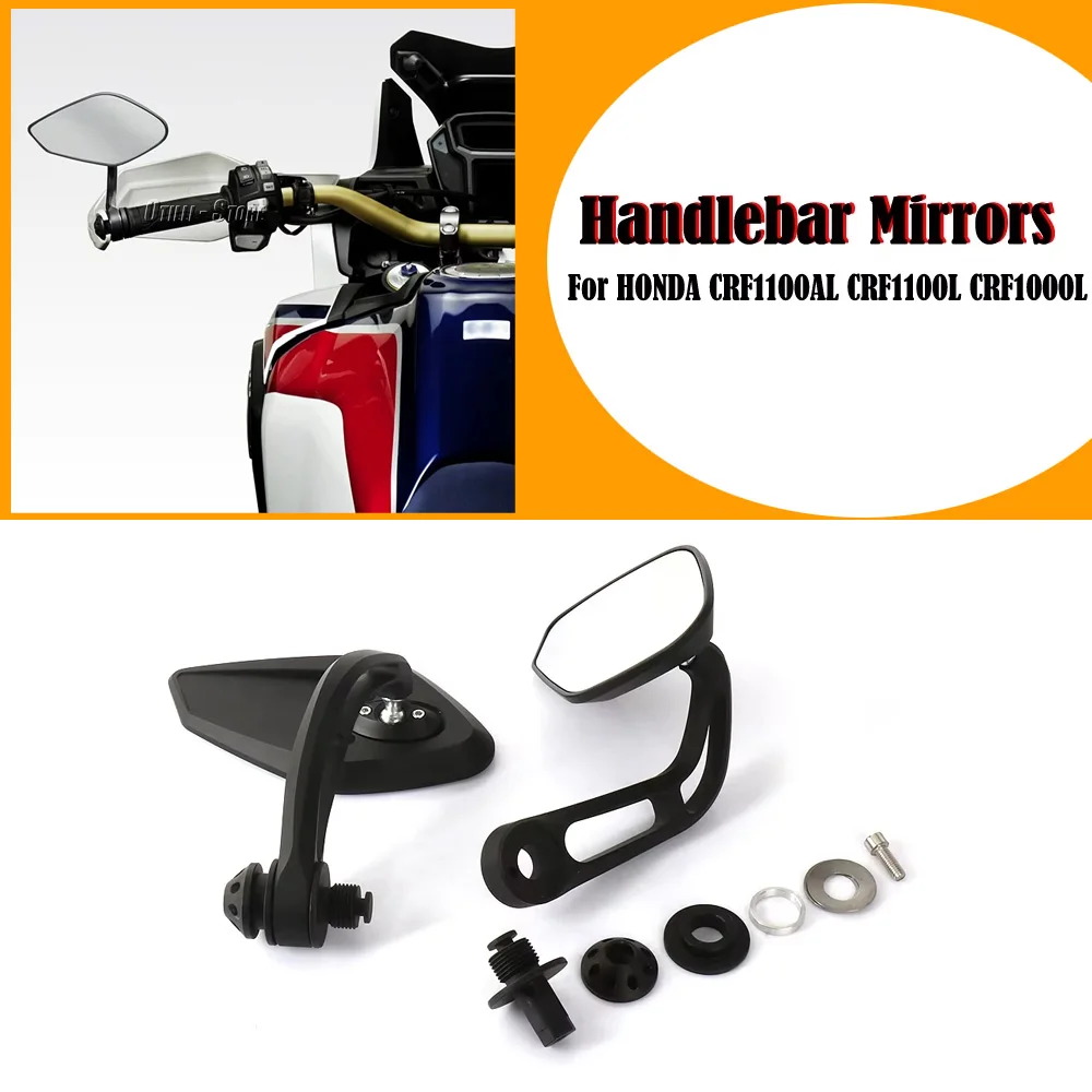 

For Honda CRF1000L CRF1100L Africa Twin Adventure Sport CRF1100AL Mirror Rotatable Handlebar Mirror Accessories