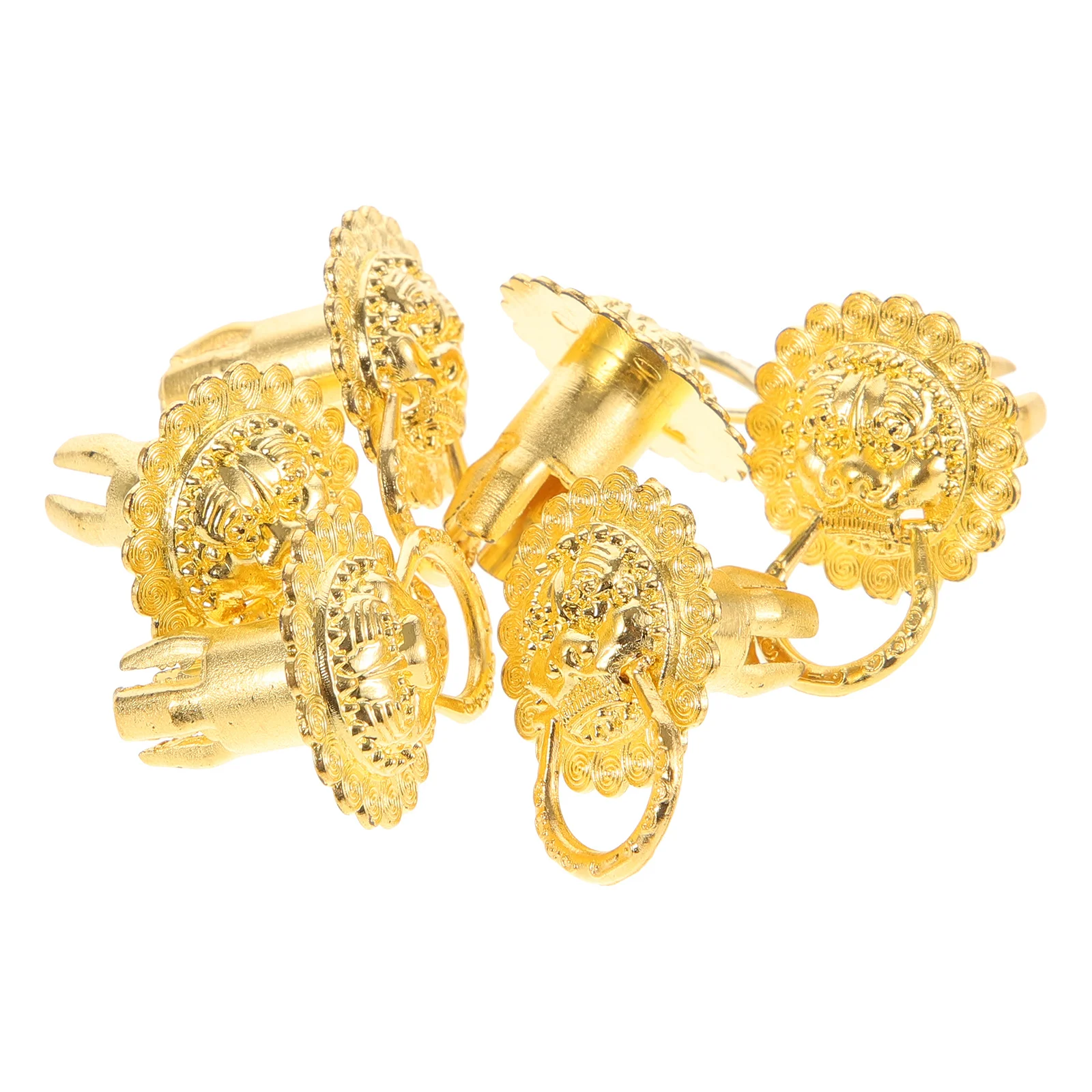 

6Pcs Durable Pull Ring Handles Vintage Cabinet Pulls Decorative Door Pulls for Furniture Cabinet Pull Door Handle