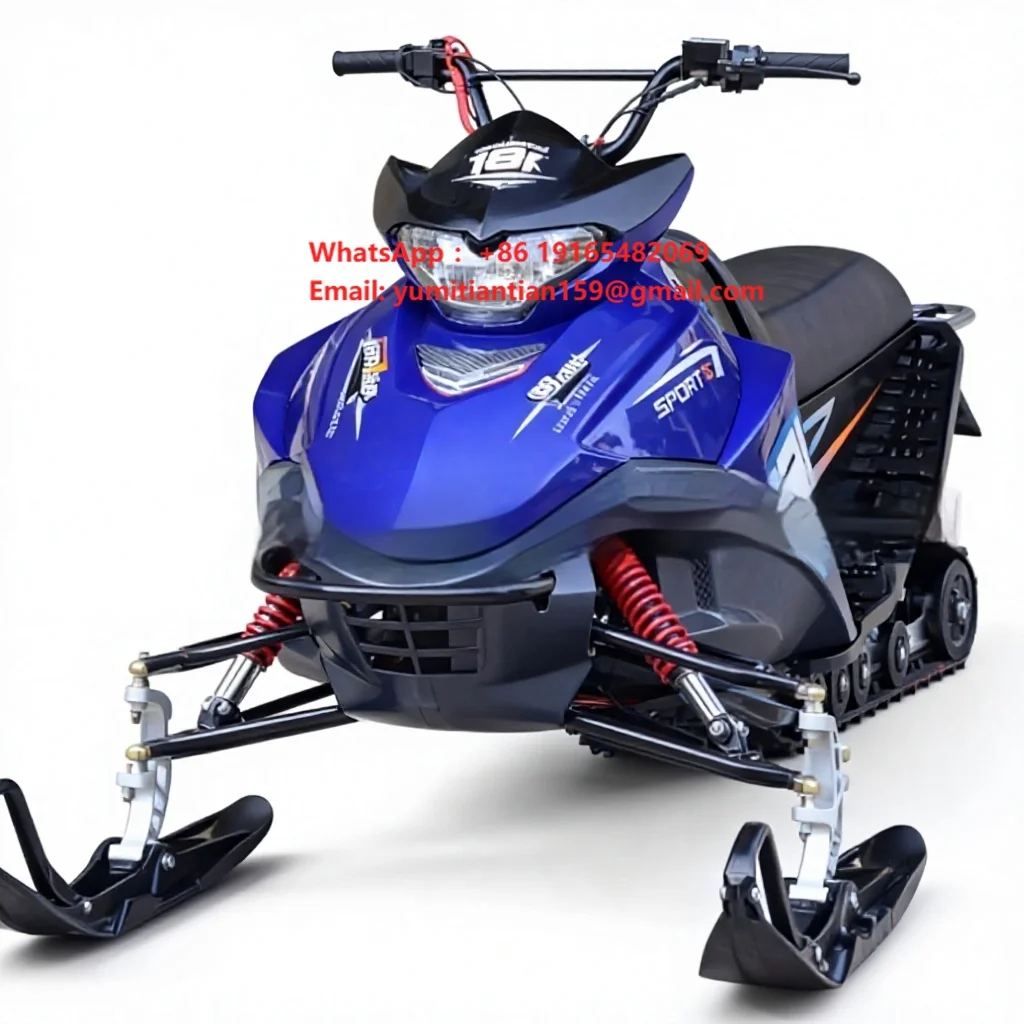 Carpa 200cc 4-Stroke Engine Shaft Drive Snowmobile ATV Crawler Kart Sled Version with Differential Lock Equipped