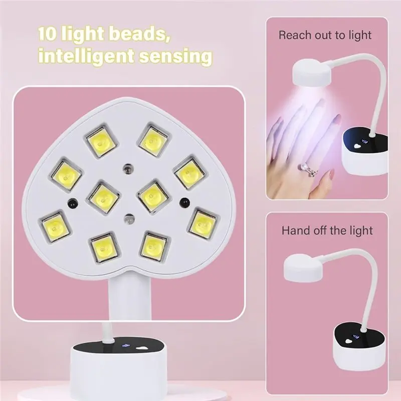 AB68 Nails Light Rechargeable Nail Lamp Flexible Dryer For Gels Quick-Drying Fast Drying