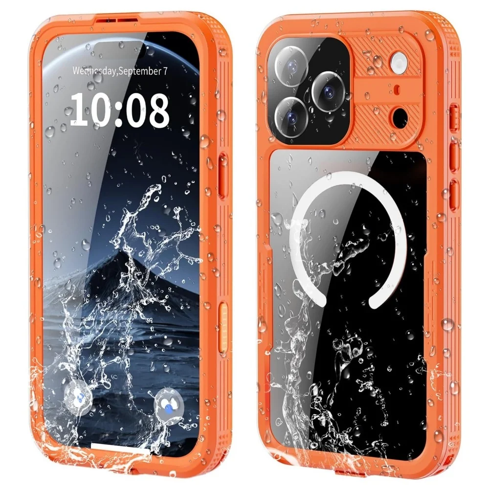

For iPhone 17 16 Pro Max 17Pro 17Air IP68 Waterproof Magnetic Case Dustproof Protector Full Body Protectives Cover with MagSafe