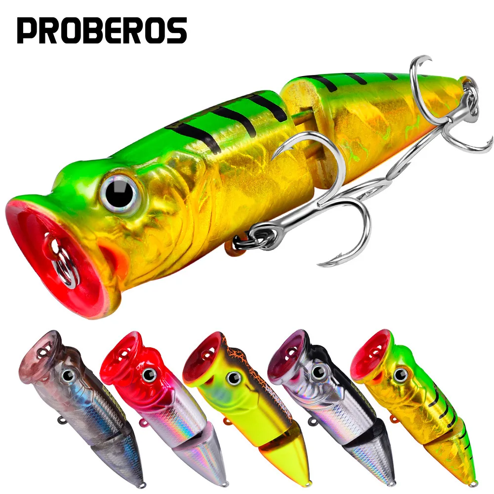 

PROBEROS 1PCS ABS Floating water wave crawling multi section road sub bait 7.3cm 11.5g simulation large mouth wave Pa hard bait