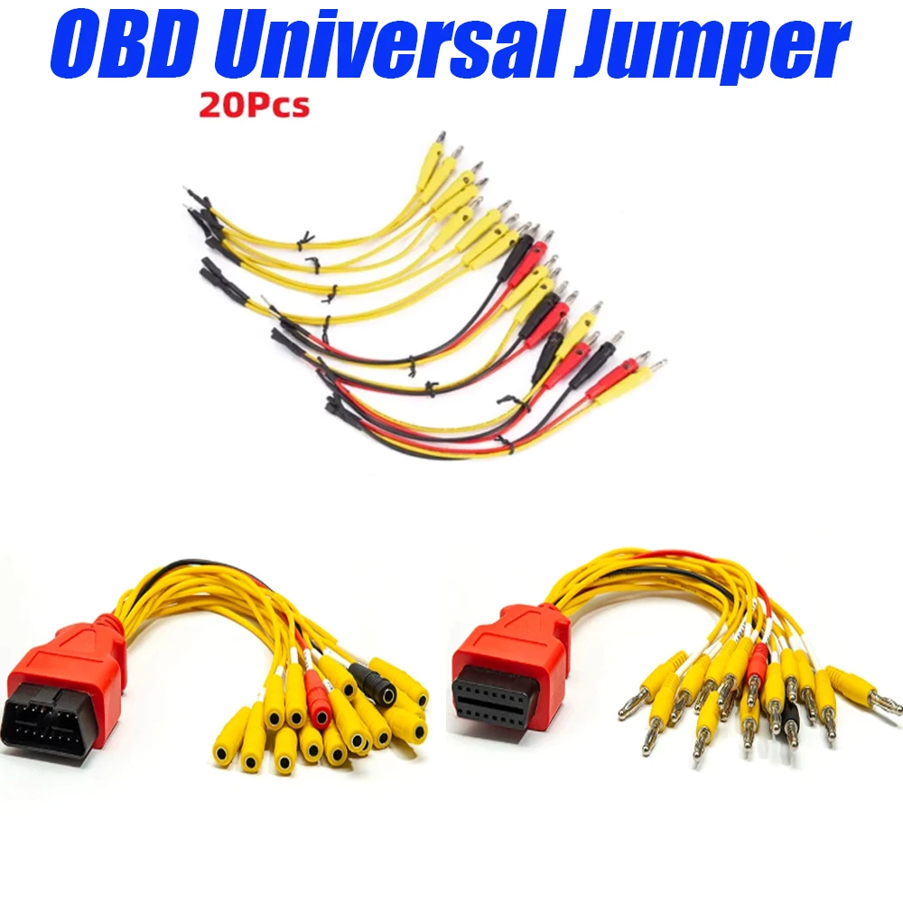 OBD Universal Jumper Cable Auto Diagnostic Adapter Wire For DTS Car Mechanic ECU Test Tool Universal OBD2 Jumper Cable view 3