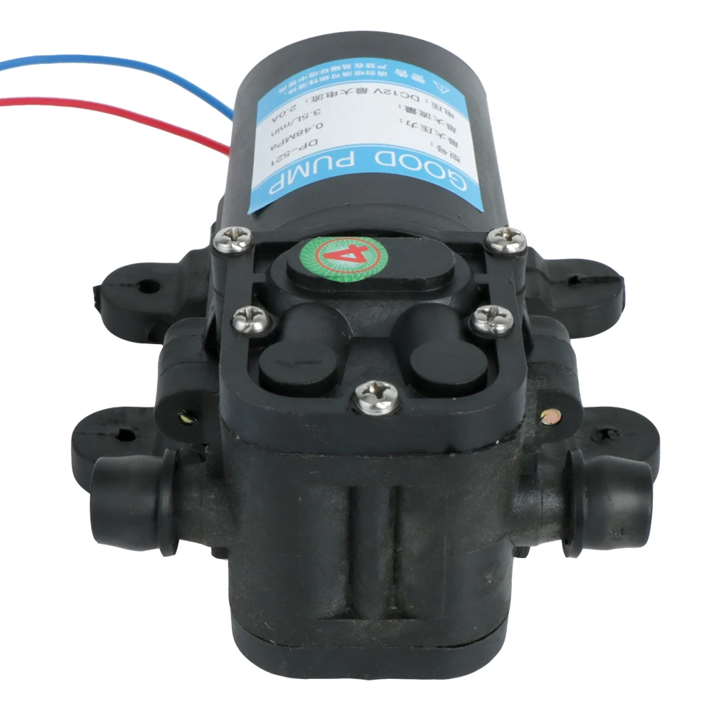 Pompa Air elektrik pertanian, pompa air diafragma semprotan cuci mobil, pompa air elektrik pertanian tahan lama tekanan tinggi 12V 220V 70PSI 3,5 l/menit DP-521