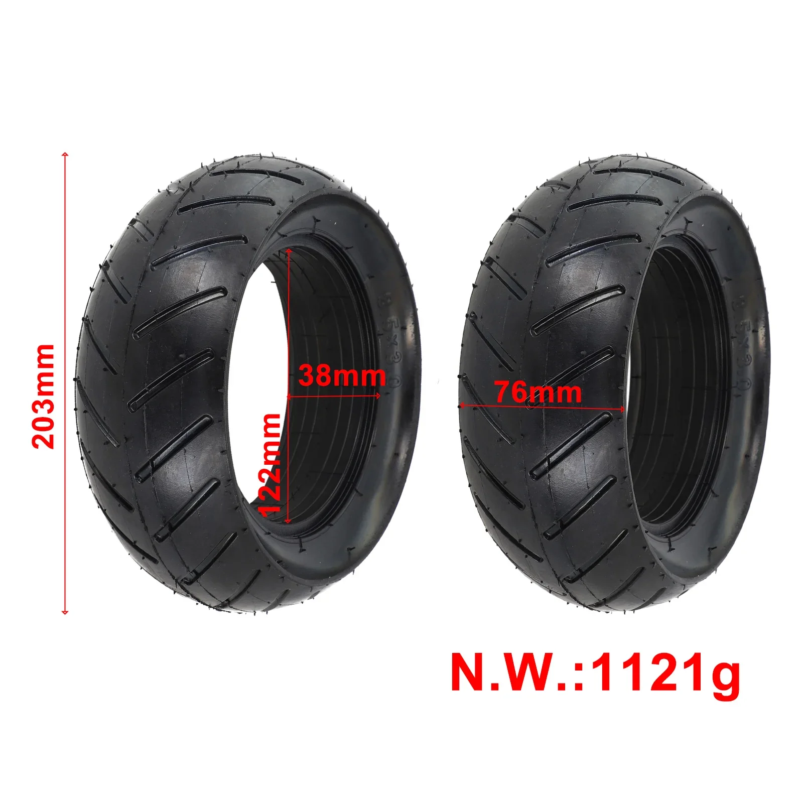 For Replacement Solid Tyre Scooters Tyre For Zero 8/9 8.5 Inch Solid Tyre Electric Scooter Scooters Outdoor Sports