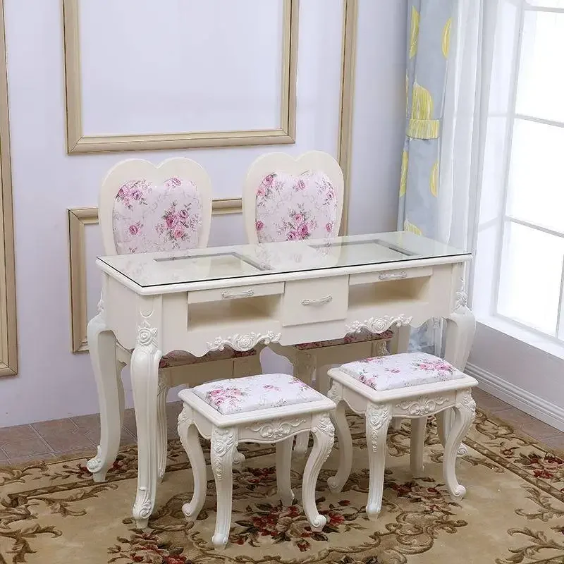 Nordic Aesthetic Creative Nail Table Manicure Premium Nail Tables Elegant Unique Nageltisch Mit Absaugung Salon Furniture