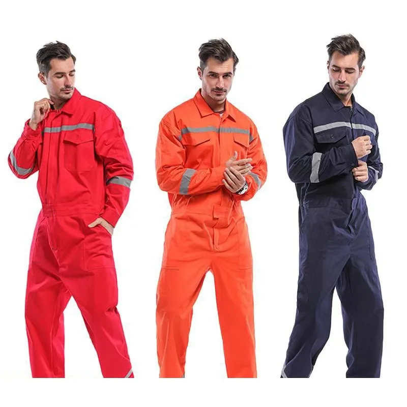 cotton-coverall-work-uniform-with-reflective-stripes-thickened-wear-resistant-heat-proof-customizable-for-shipyard-workers