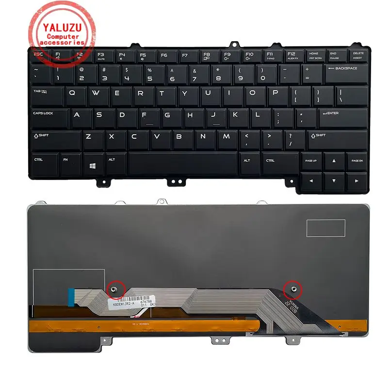 Imagem -01 - Teclado Inglês do Portátil para Dell Alienware 13 r1 r1 r2 15 r2 P42f P42f001 P56g M13x r2 M15x r2