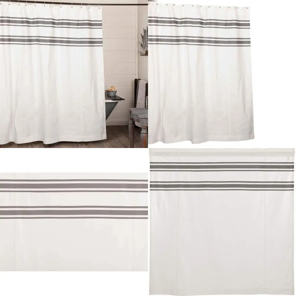 

Занавеска для душа в угляную полоску 72, дизайн Silo Hill, 72 x 72