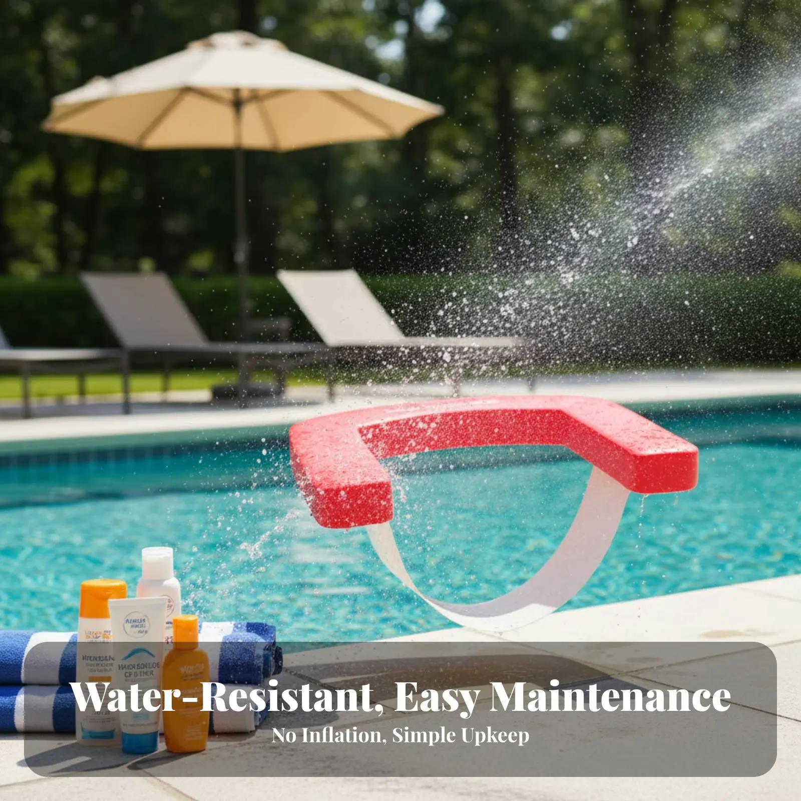 เก้าอี้แขวนในสระน้ำสำหรับผู้ใหญ่และเด็ก, แผ่นลอยน้ำ, แถบลอยน้ำ, ของเล่นน้ำ, อุปกรณ์เสริมสำหรับกิจกรรมทางน้ำ