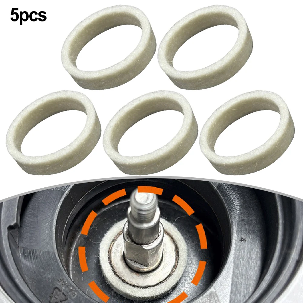 5pcs Felt Washer For Breville Espresso Machine Grinders Sealing Gasket For BES870 BES878 BES880 BES860 Wool Ring Accessories